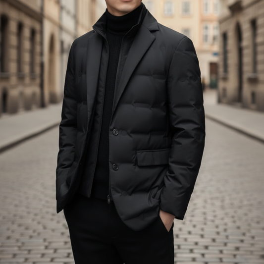 Men's Casual Padded Jacket with Long Sleeves