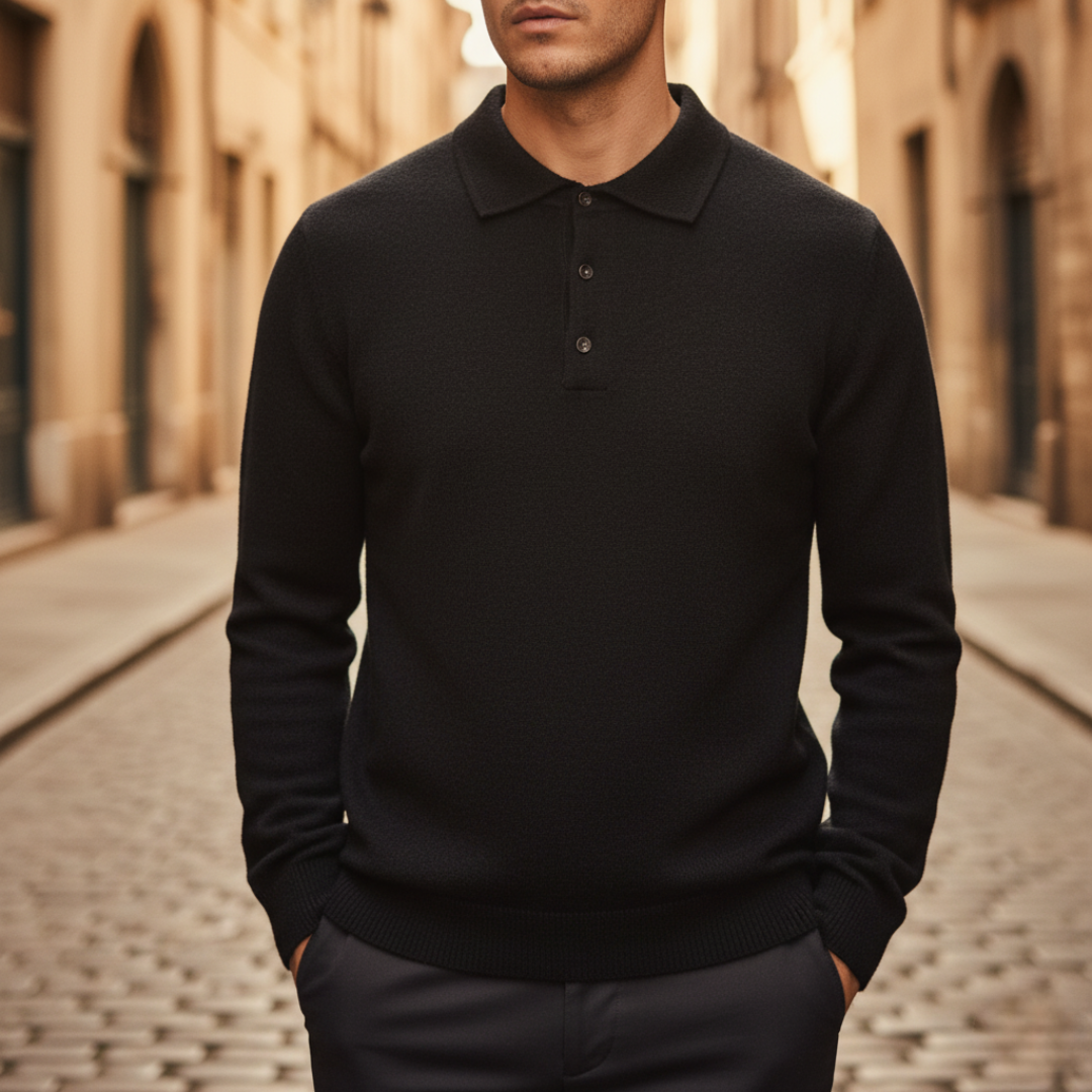 Men's Sweater with Collar