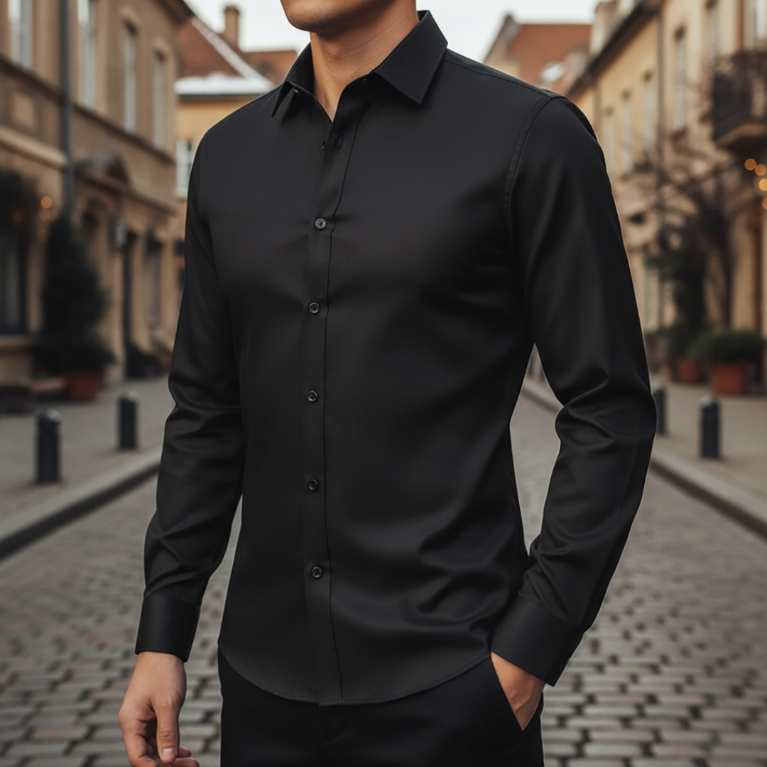 Men's Slim Fit Long Sleeve Shirt