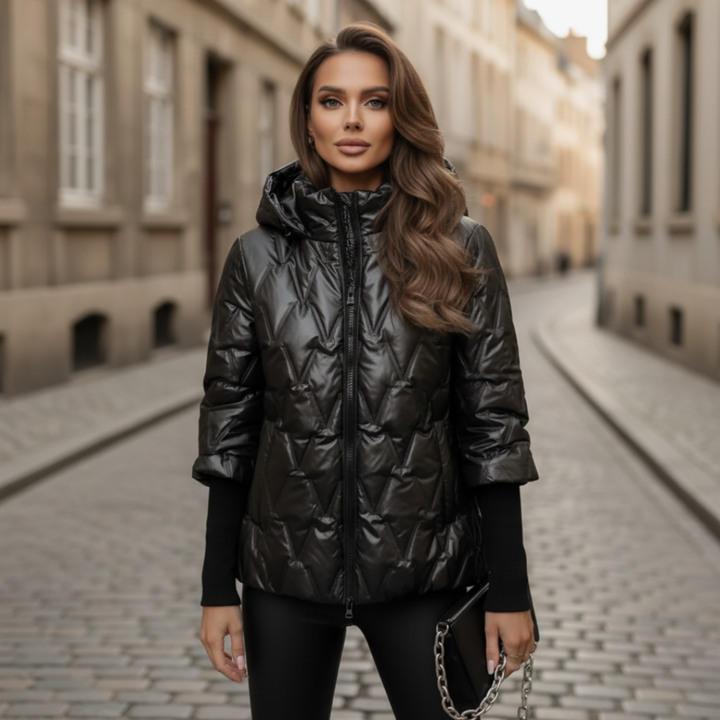 Women's Padded Jacket with Hood