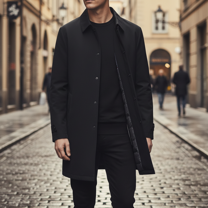 Men's Coat with Buttons