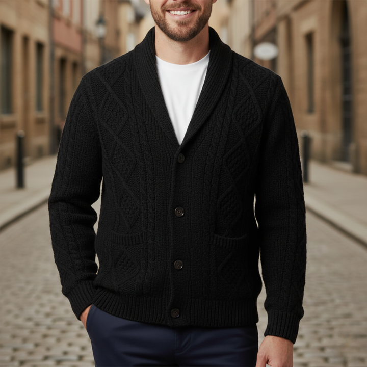 Men's Cardigan with Buttons