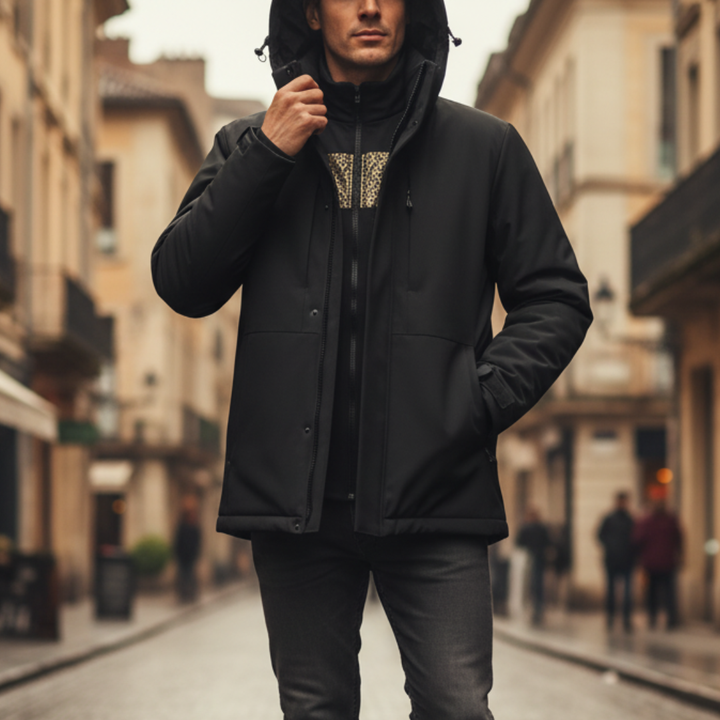 Men's Waterproof Jacket with Hood