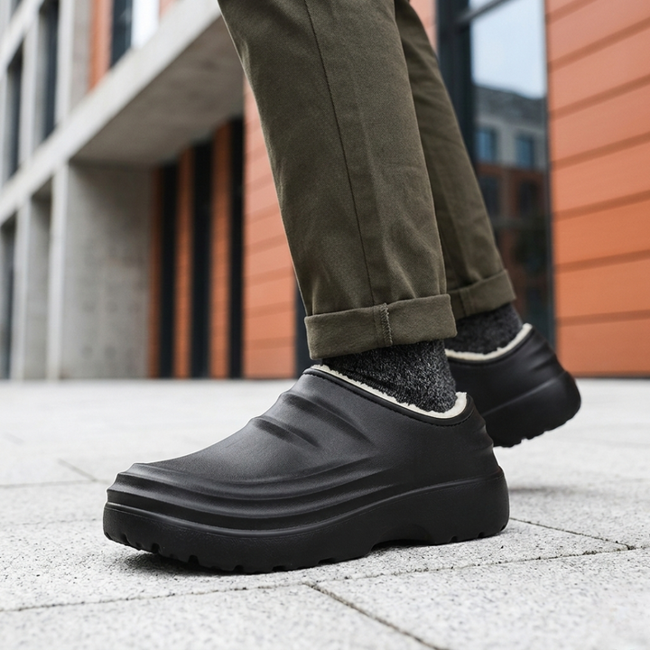 Scarpe da cucina impermeabili antiscivolo da uomo, foderate