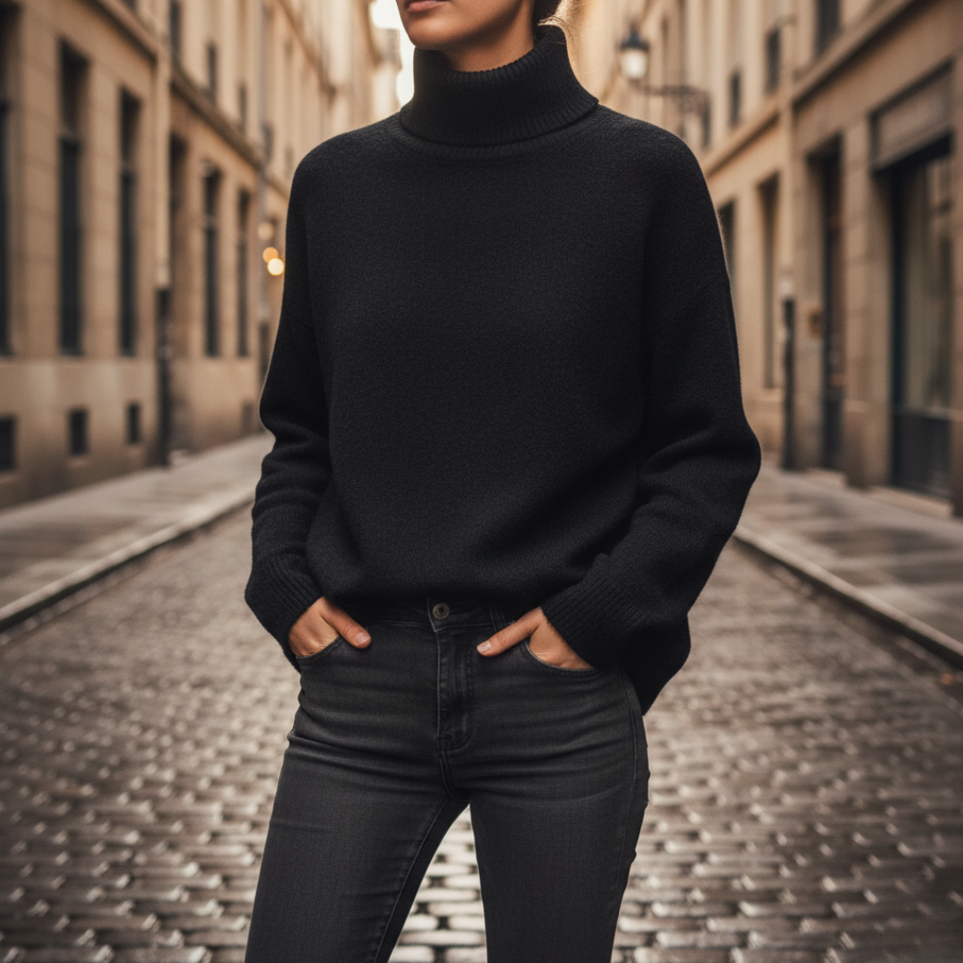 Women's Comfortable High Neck Sweater