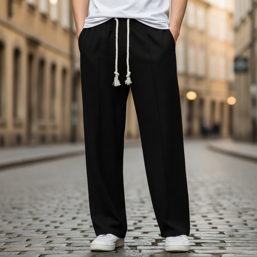 Men's Pants with Drawstring