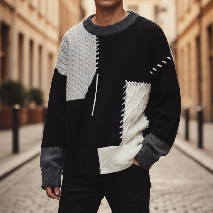 Men's Color Block Sweater