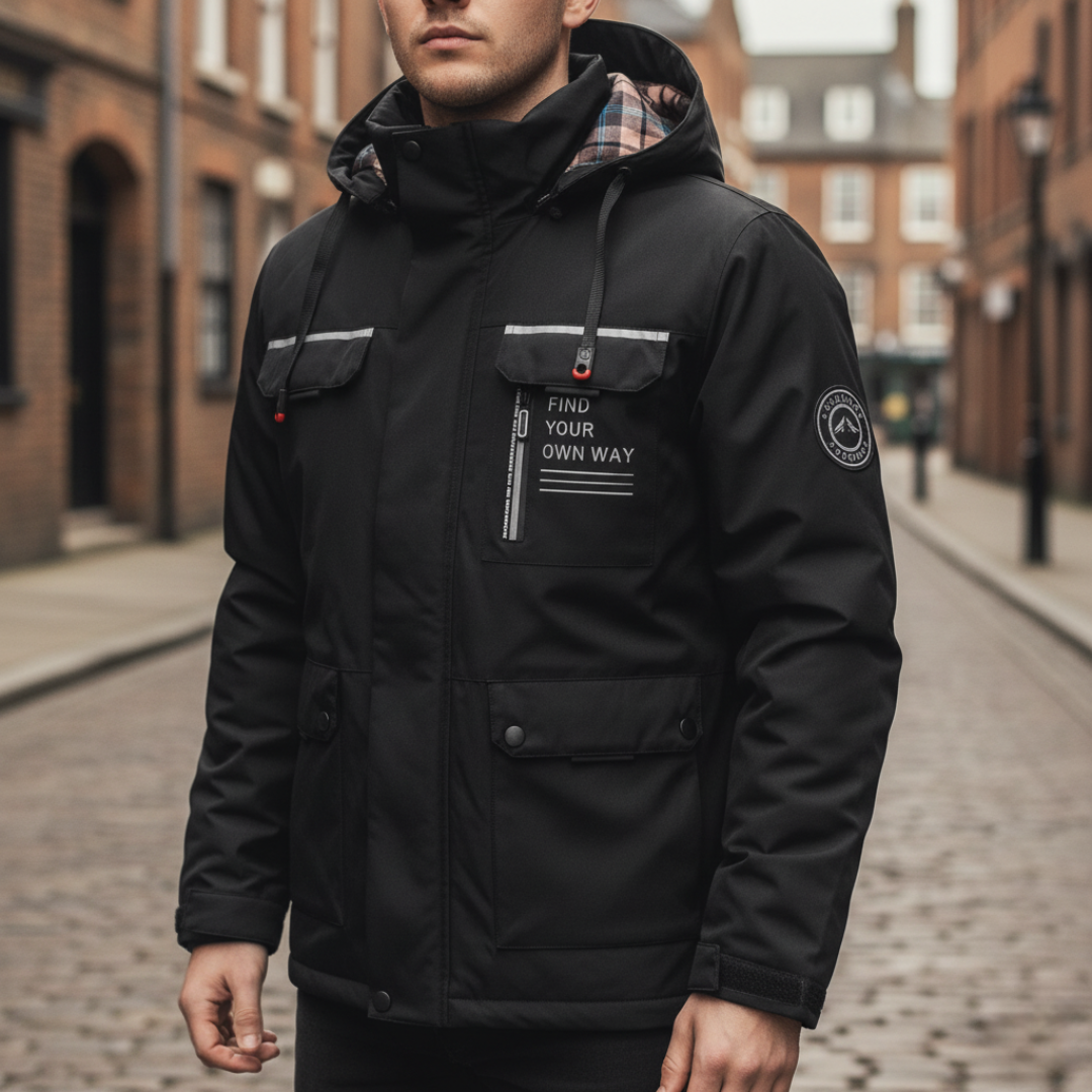 Men's Waterproof Jacket with Hood