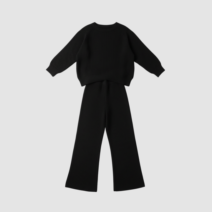 Set di maglione e pantaloni a coste da donna