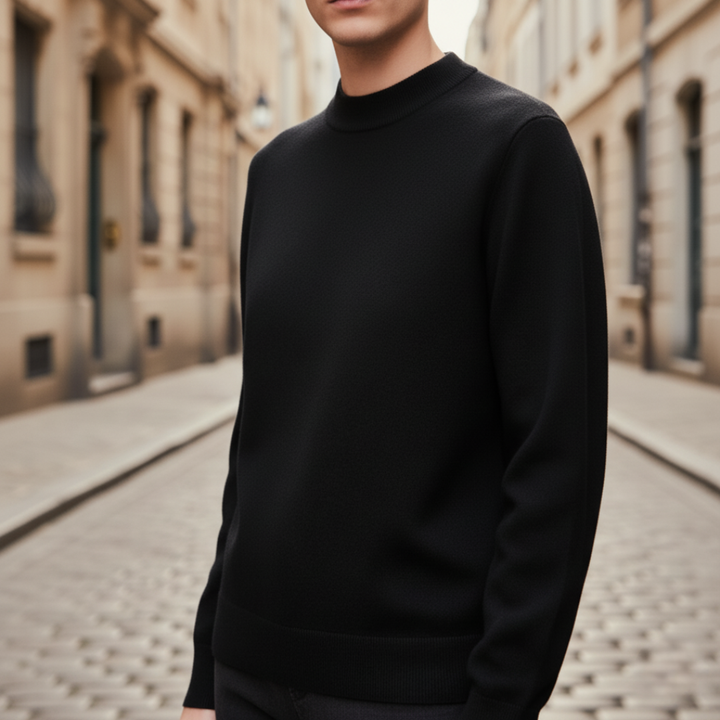 Men's High Neck Long Sleeve Sweater