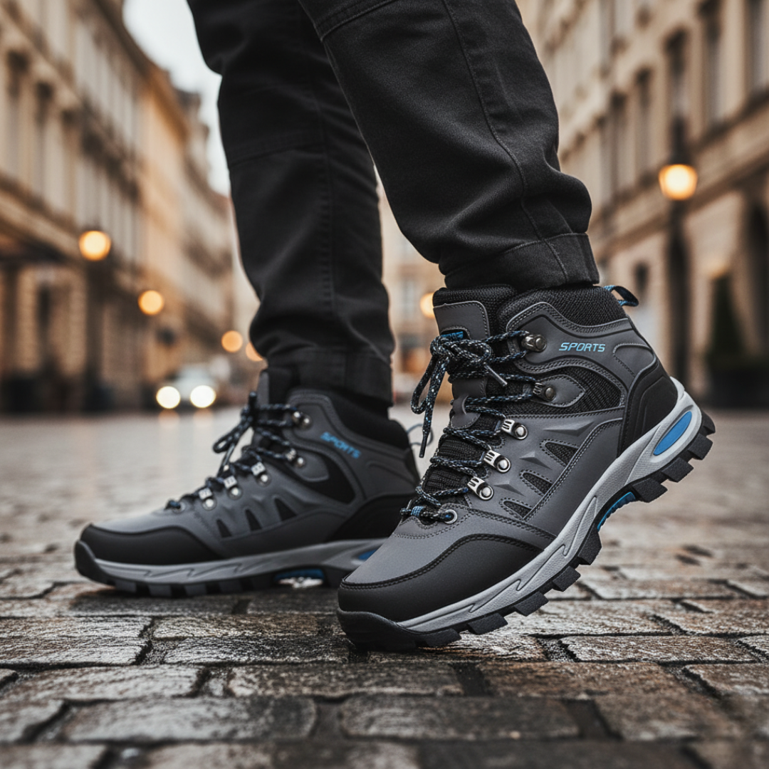Men's Waterproof Hiking Shoes with Laces