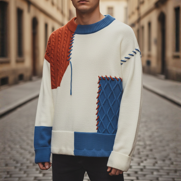Men's Color Block Sweater