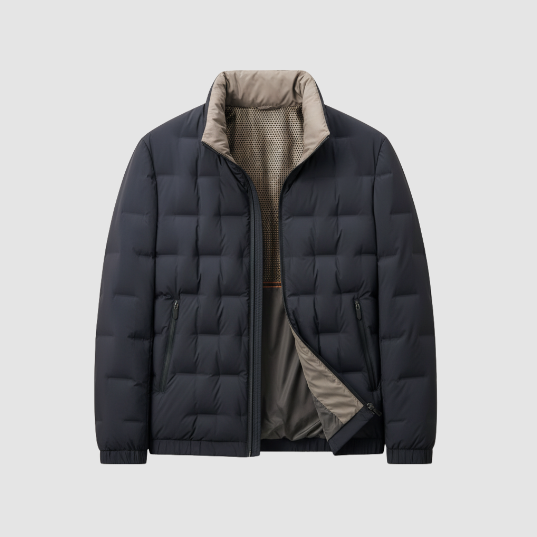 Men's Quilted Jacket with Zip