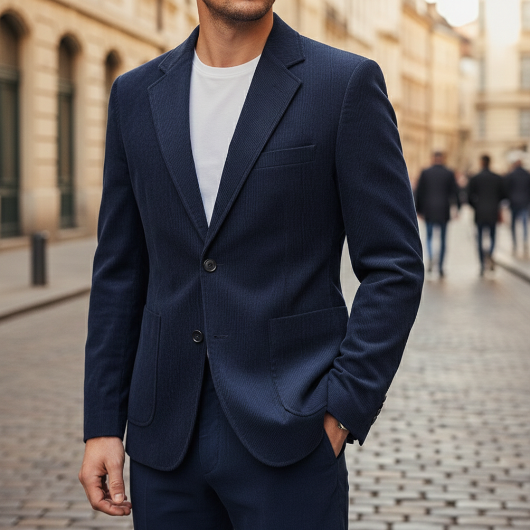 Men's Slim Fit Corduroy Blazer