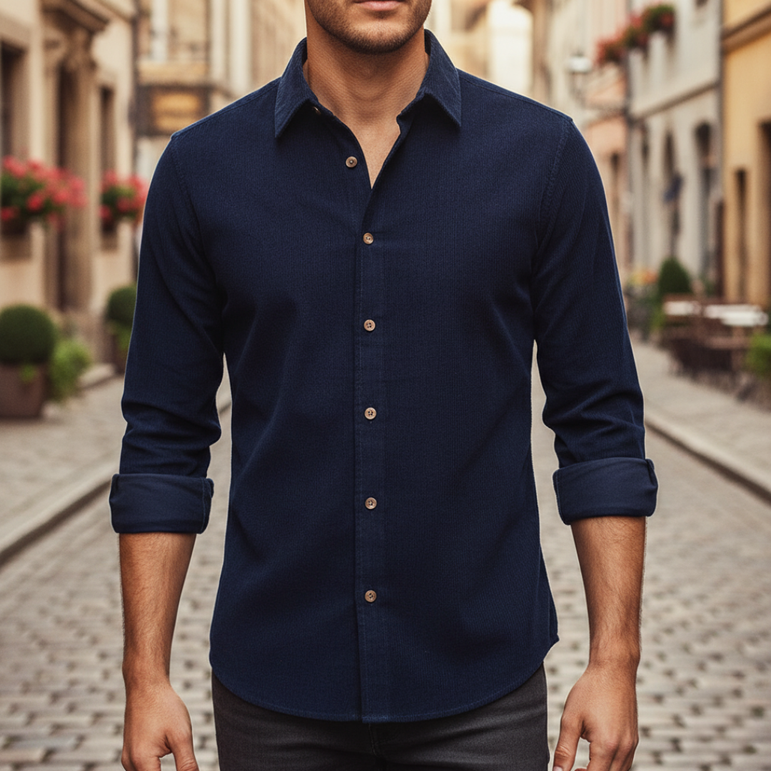 Men's Slim Corduroy Shirt