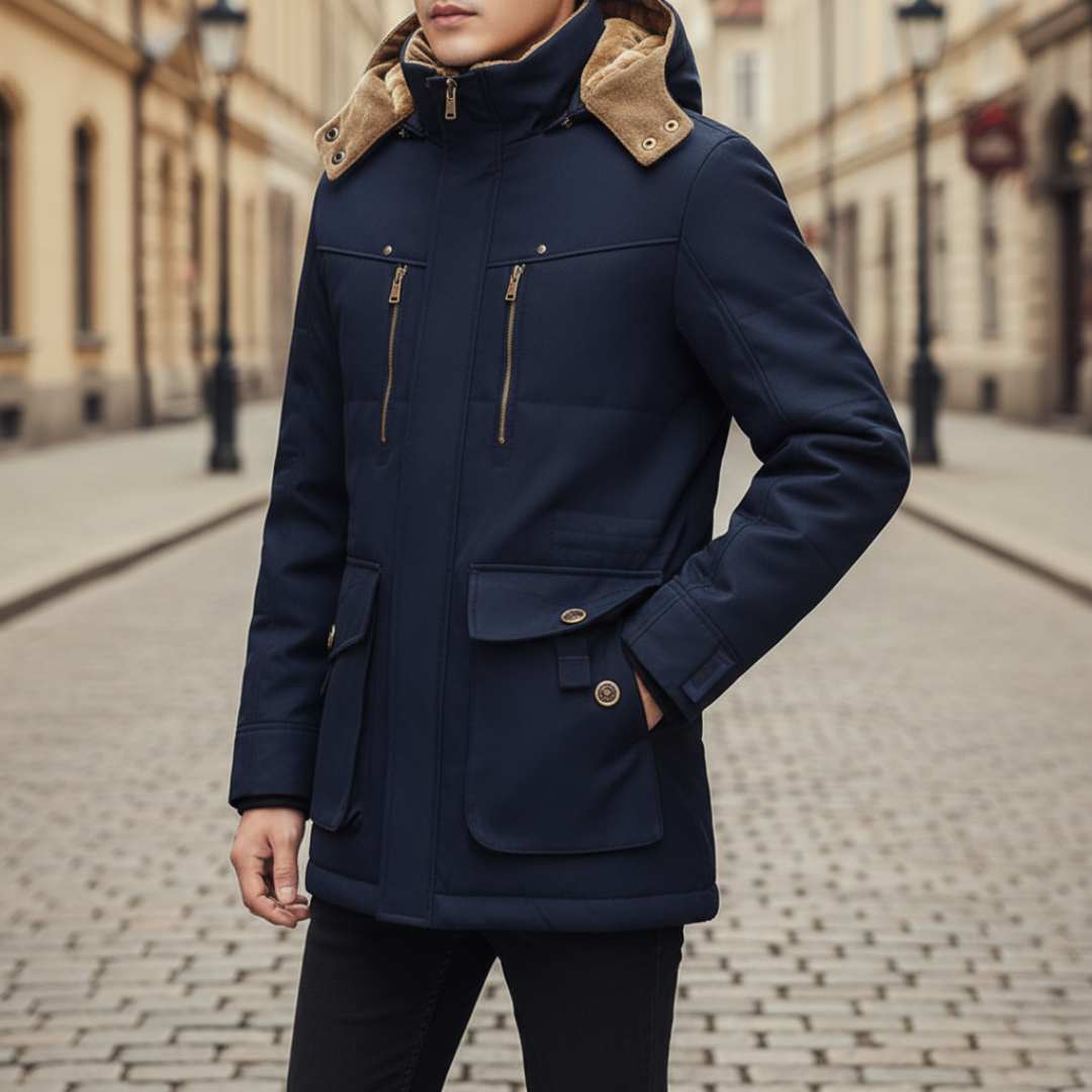 Men's Winter Jacket with Hood – Warm and Comfortable Jacket