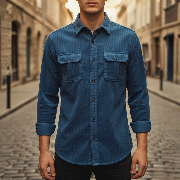 Camicia da uomo con tasche