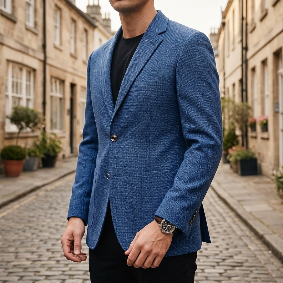 Men's Slim Fit Blazer Jacket in Wool Blend