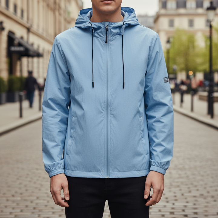 Men's Windbreaker Jacket in Technical Fabric