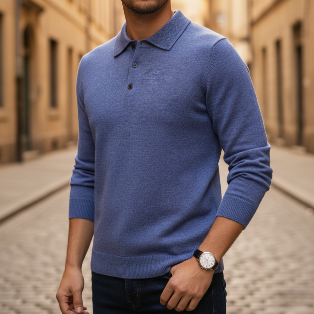 Men's Sweater with Collar
