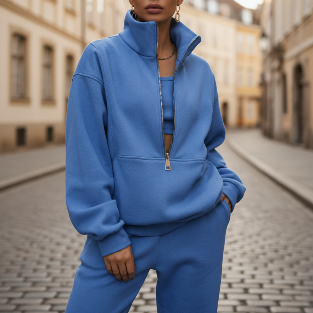 Women's Half Zip Sports Tracksuit