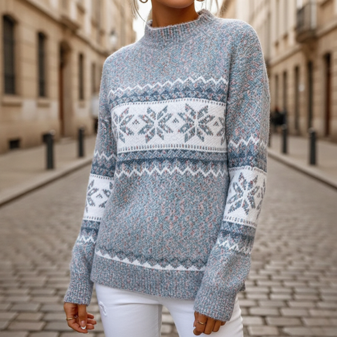 Women's Fair Isle Jacquard Winter Sweater