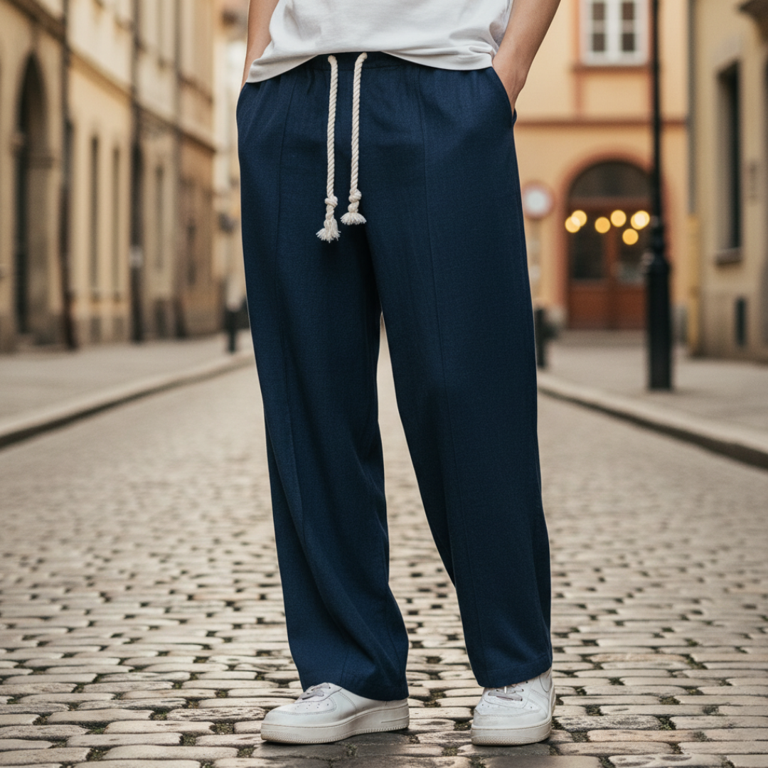 Men's Pants with Drawstring