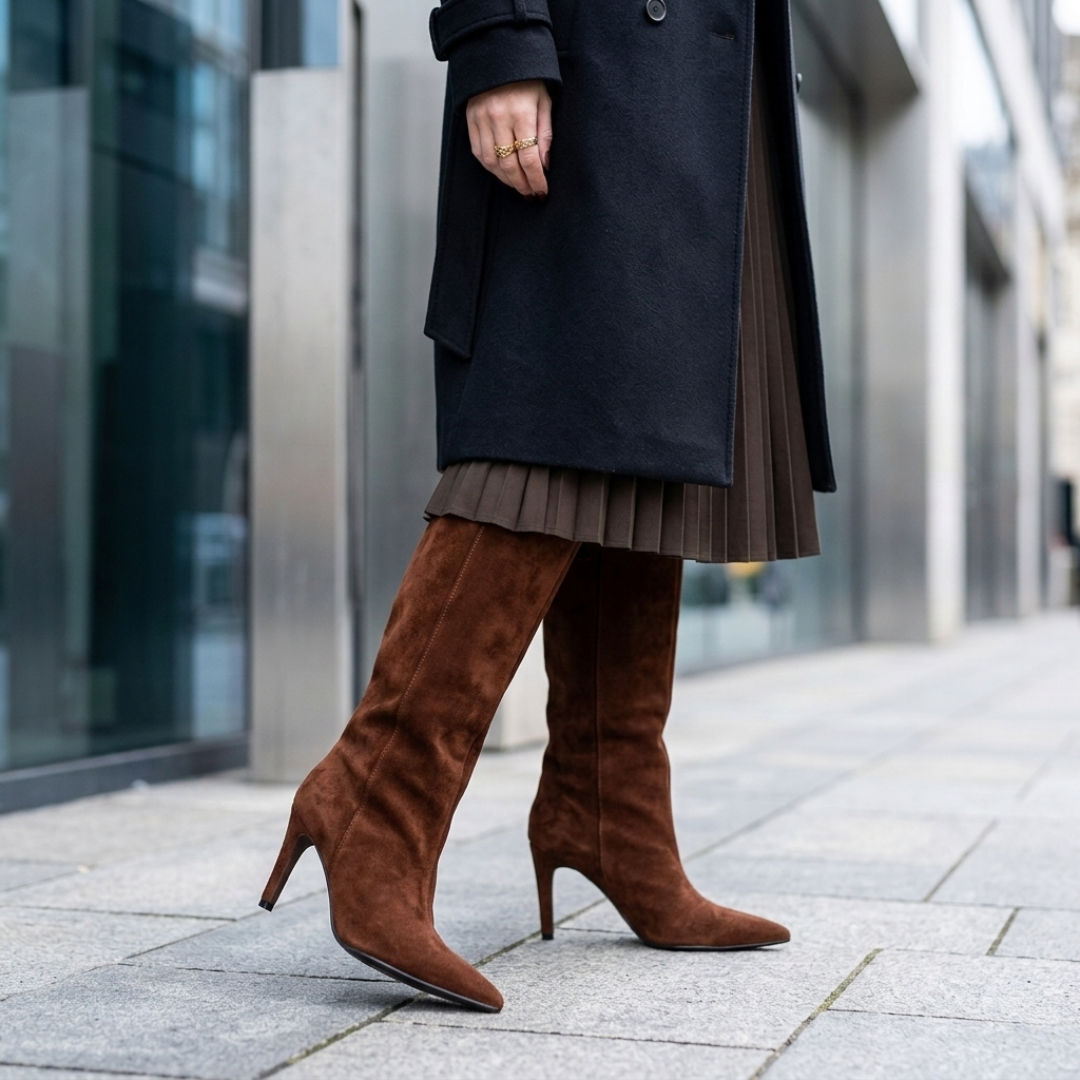 High Pointed Toe Women's Stiletto Boots