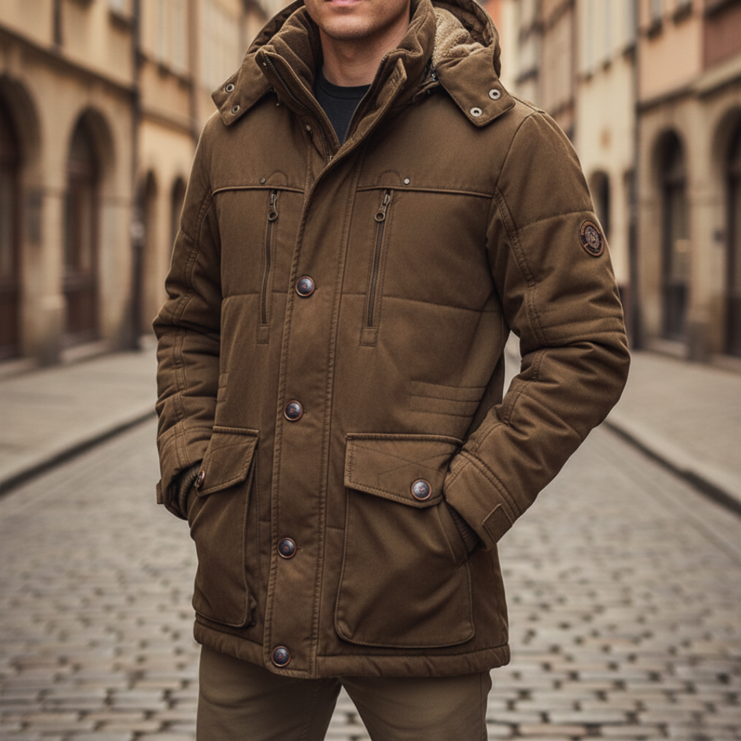 Men's Winter Jacket with Hood – Warm and Comfortable Jacket