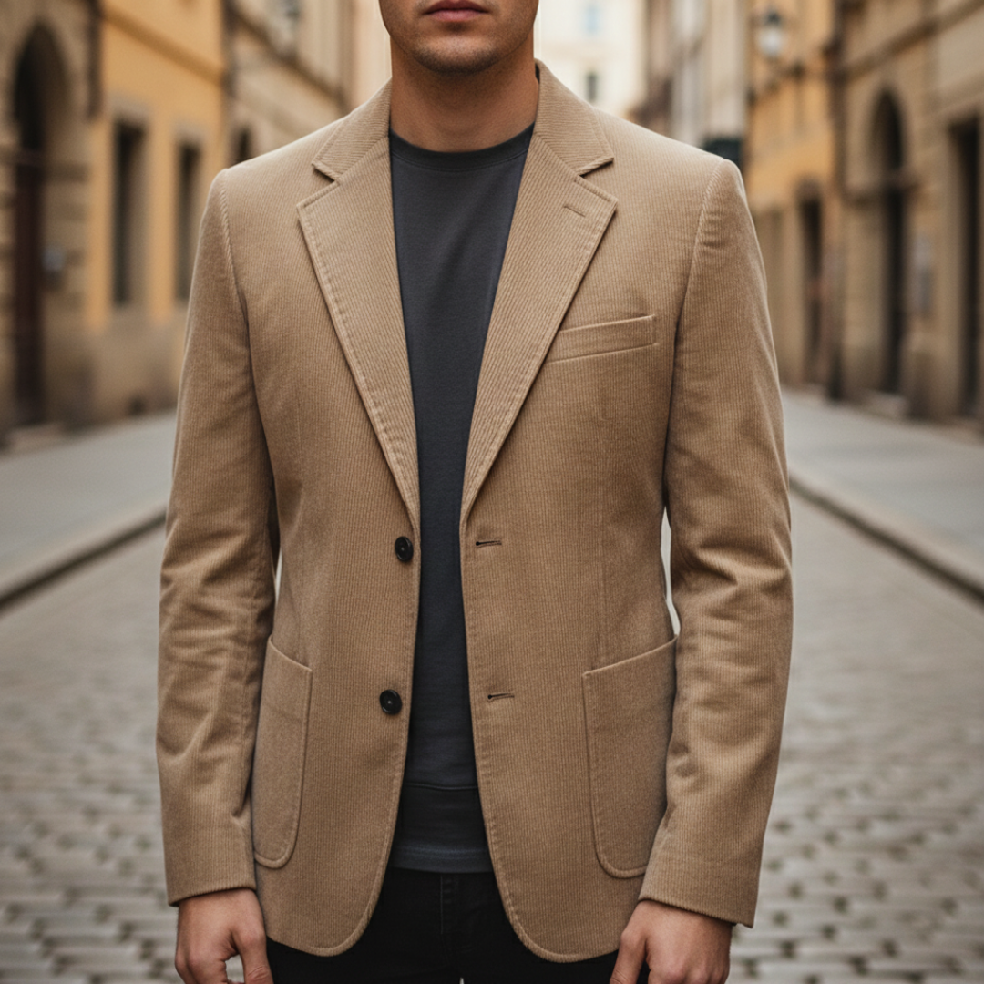 Men's Slim Fit Corduroy Blazer