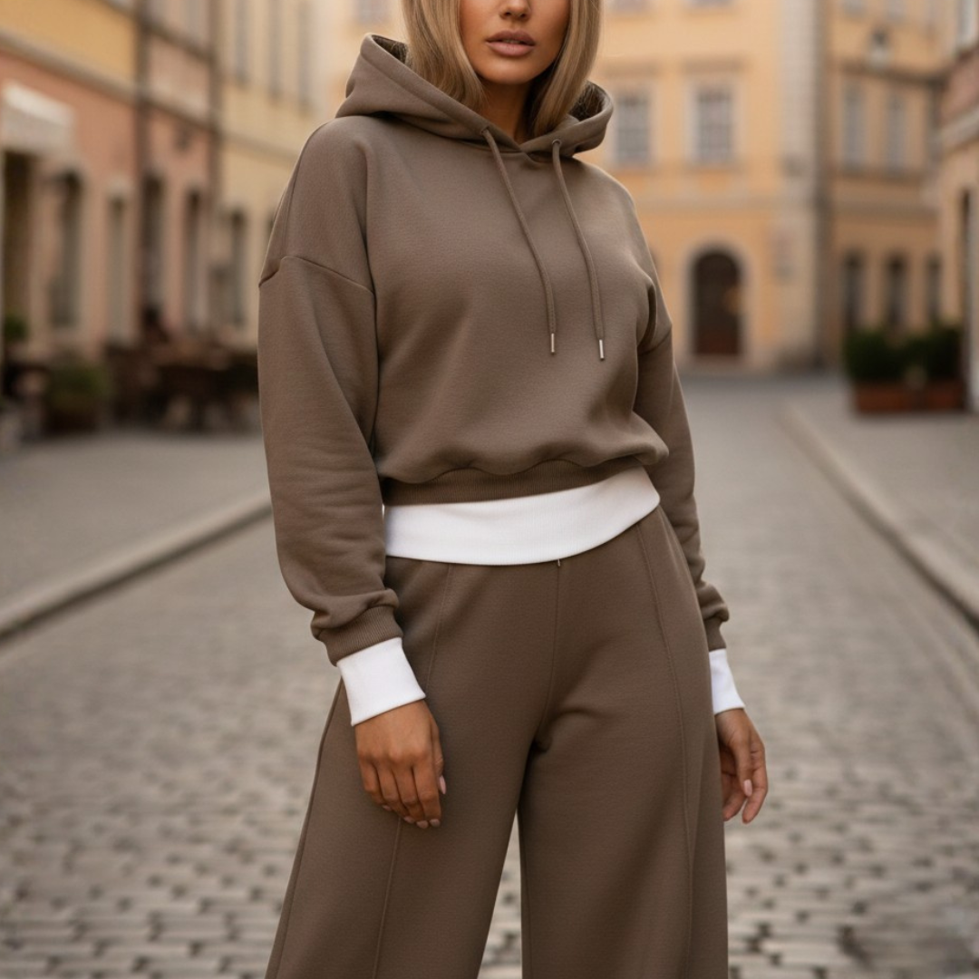 Complete Casual Women's Tracksuit with Hood