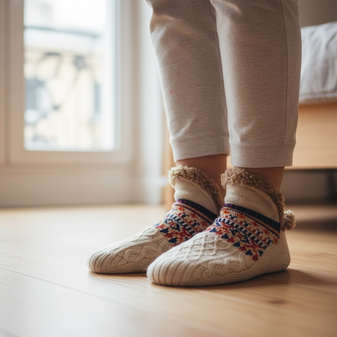 Calzini unisex con pelliccia