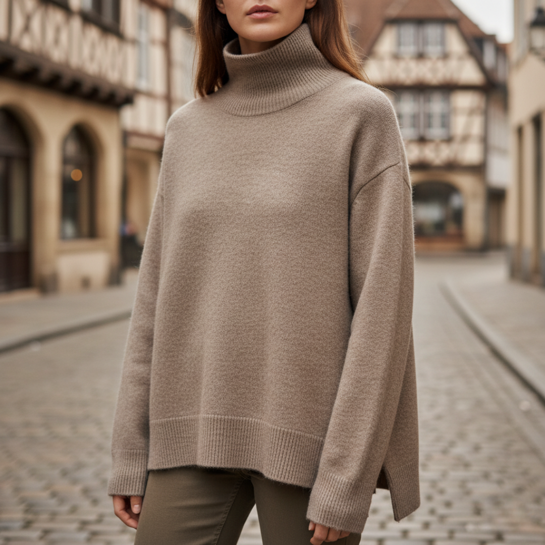Women's Comfortable High Neck Sweater