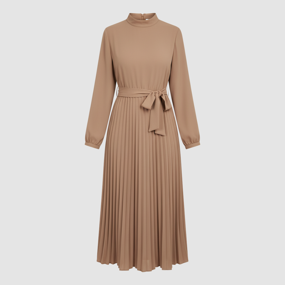 Long Pleated Dress for Women