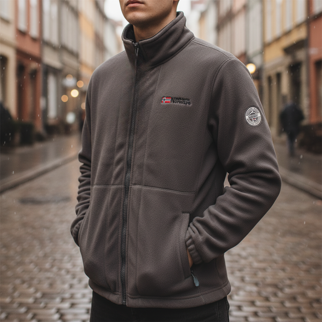 Men's Fleece Jacket with Winter Zip