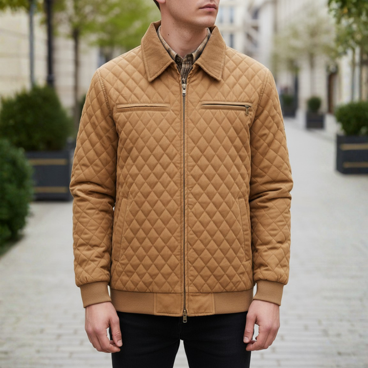Men's Quilted Jacket in Fabric