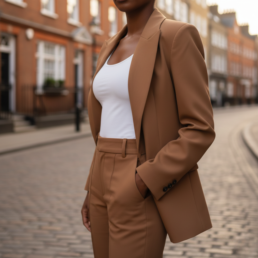 Women's Elegant Jacket and Pants Set