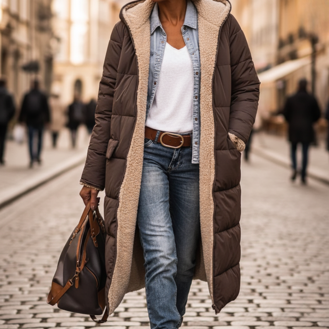 Women's Padded Jacket with Hood