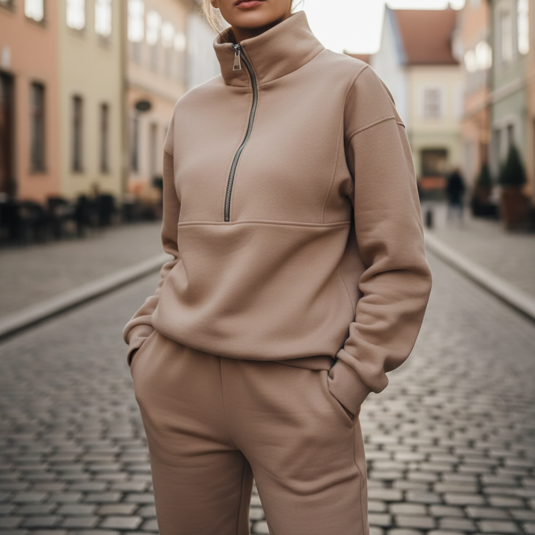 Women's Half Zip Sports Tracksuit