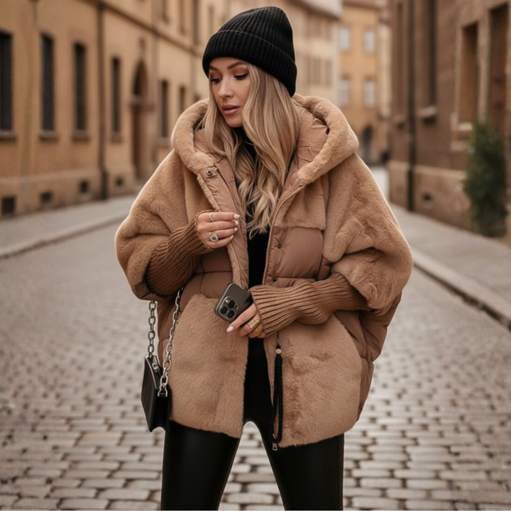 Women's Puffer Jacket with Hood
