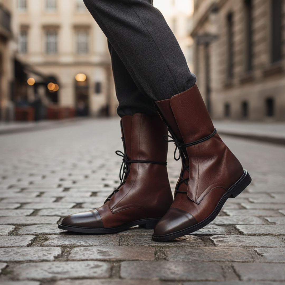 Women's Lace-Up Ankle Boots with Soft Upper