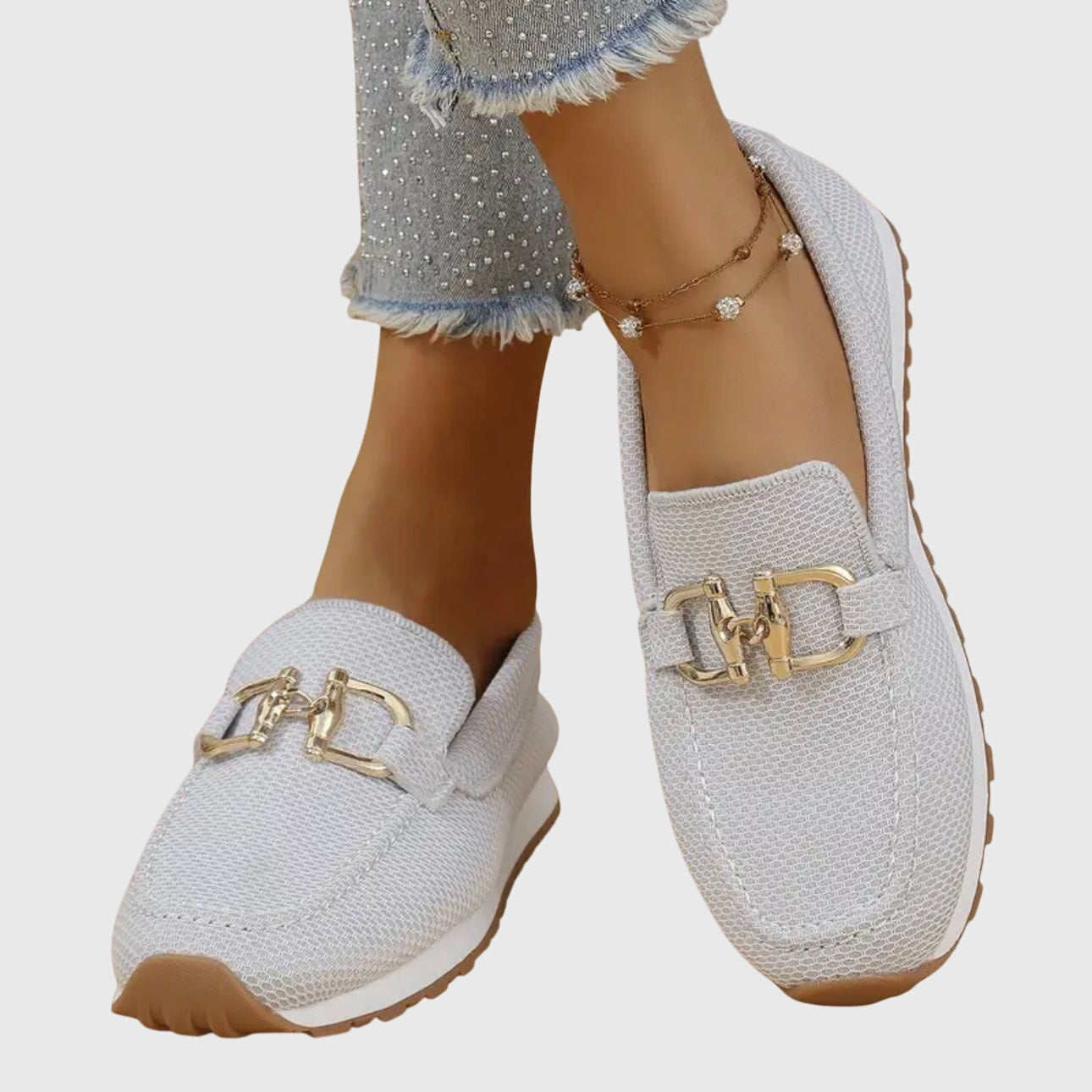 Women's Orthopedic Loafers with Anatomical Insole and Round Toe