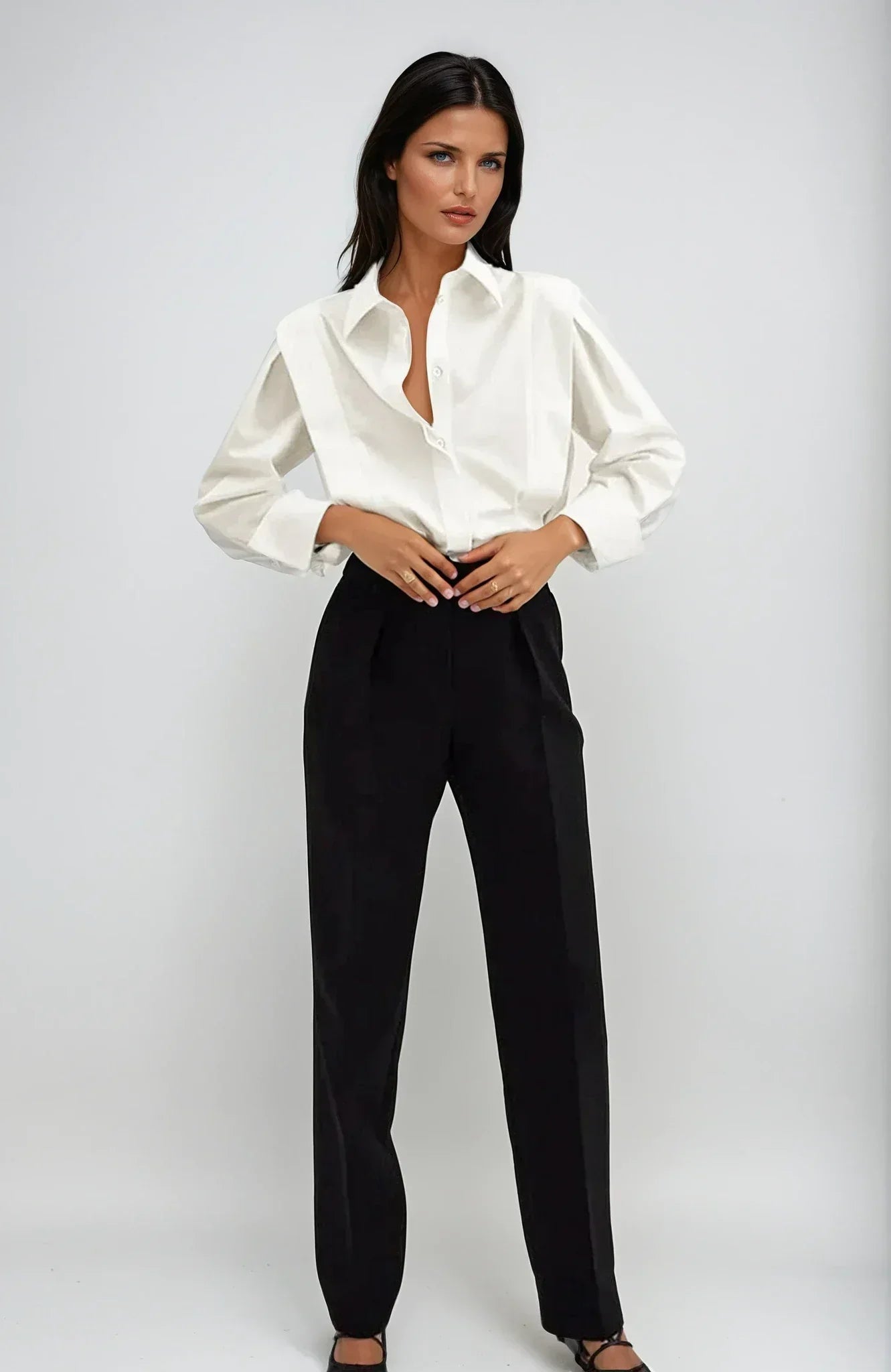 Women’s Cotton Button-Up Sleeveless Shirt