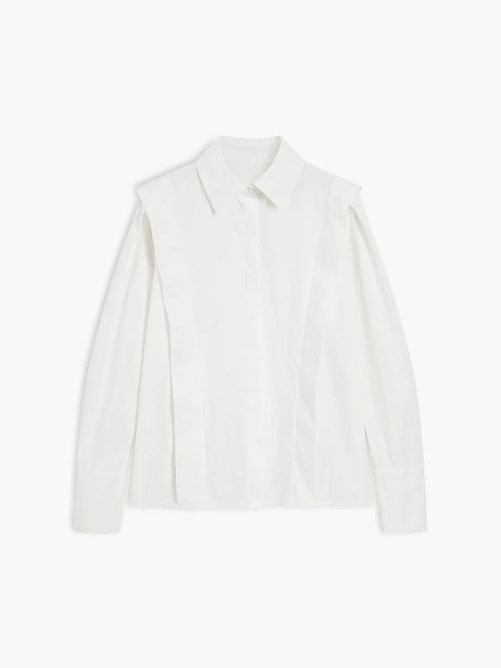 Camicia senza maniche in cotone da donna con bottoni