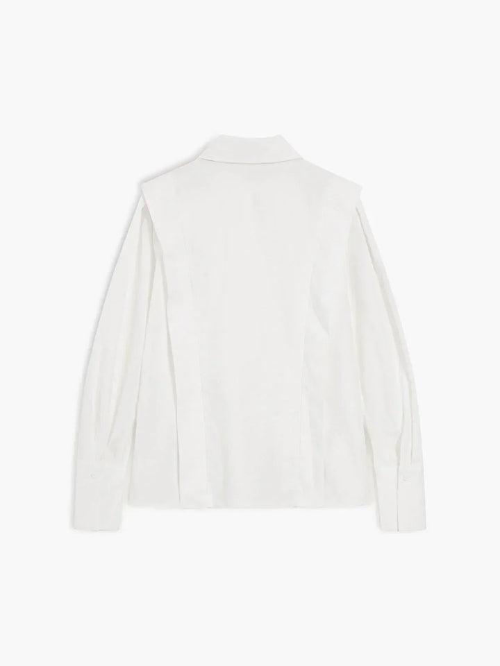 Camicia senza maniche in cotone da donna con bottoni