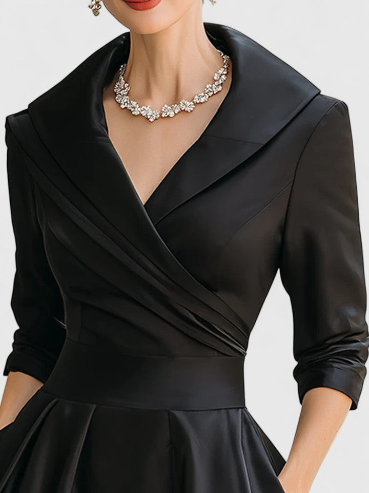 Elegant Sleeveless Midi Dress for Women in Velvet – Ceremony