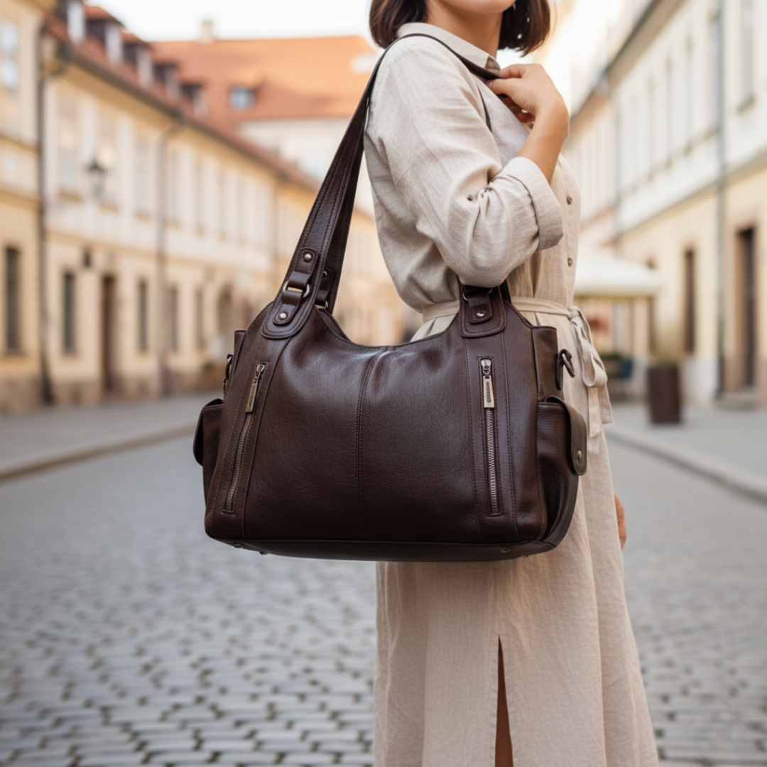Large Women's Faux Leather Bag