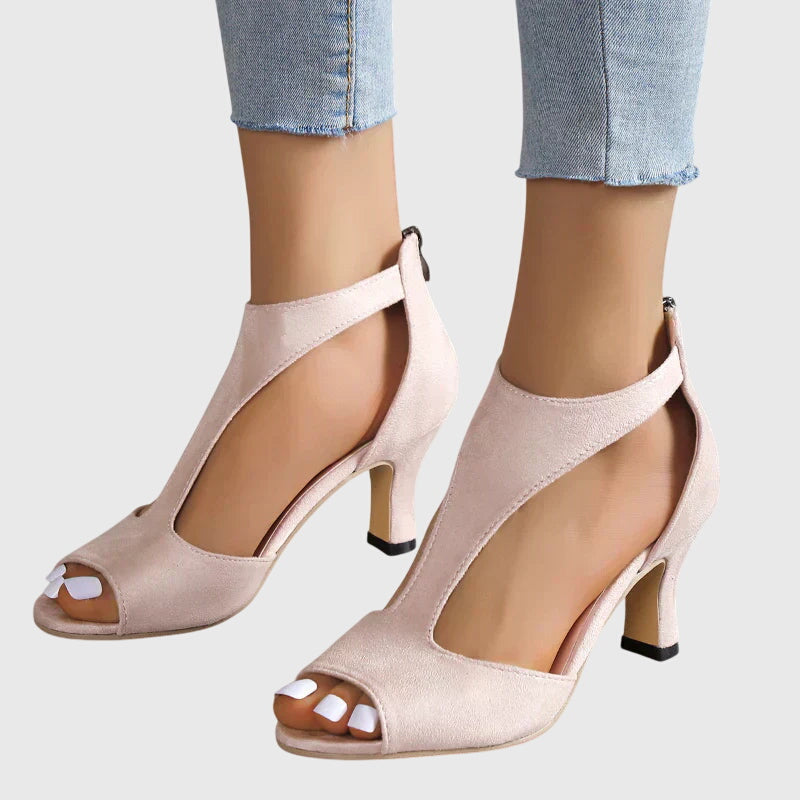 Women's Orthopedic Heels in Leather with Anatomical Insole