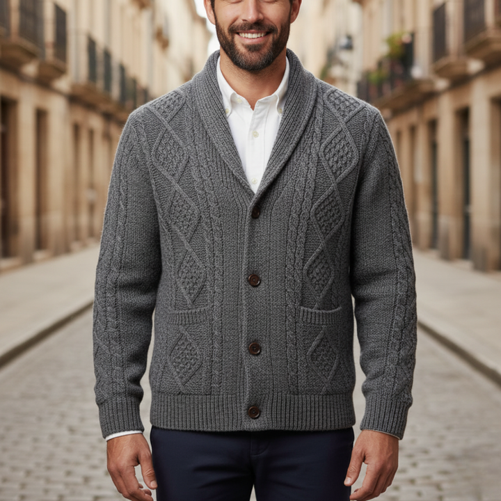 Men's Cardigan with Buttons