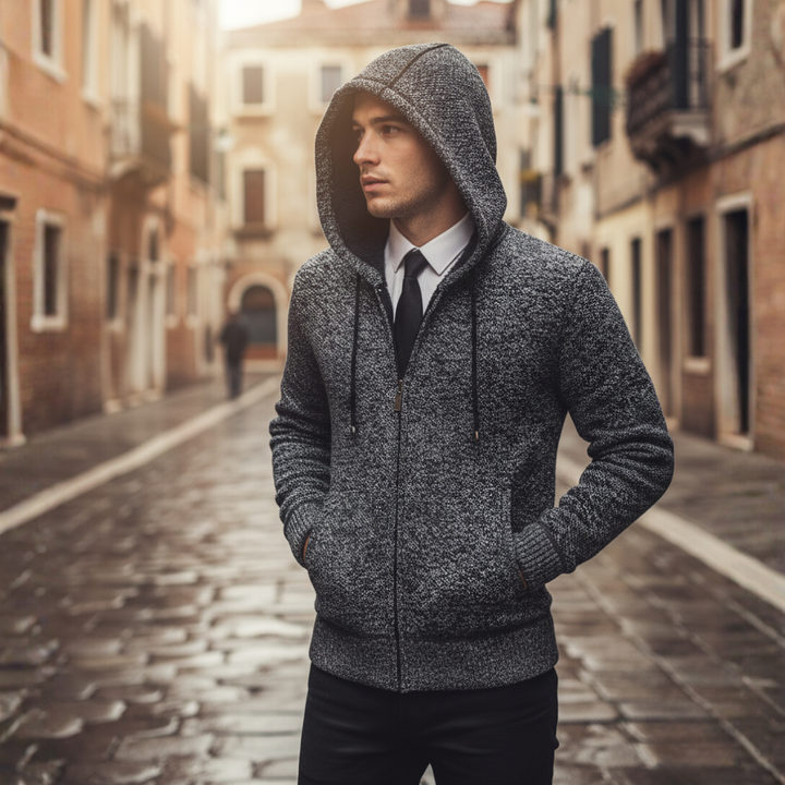 Men's Zip Sweater in Soft Material